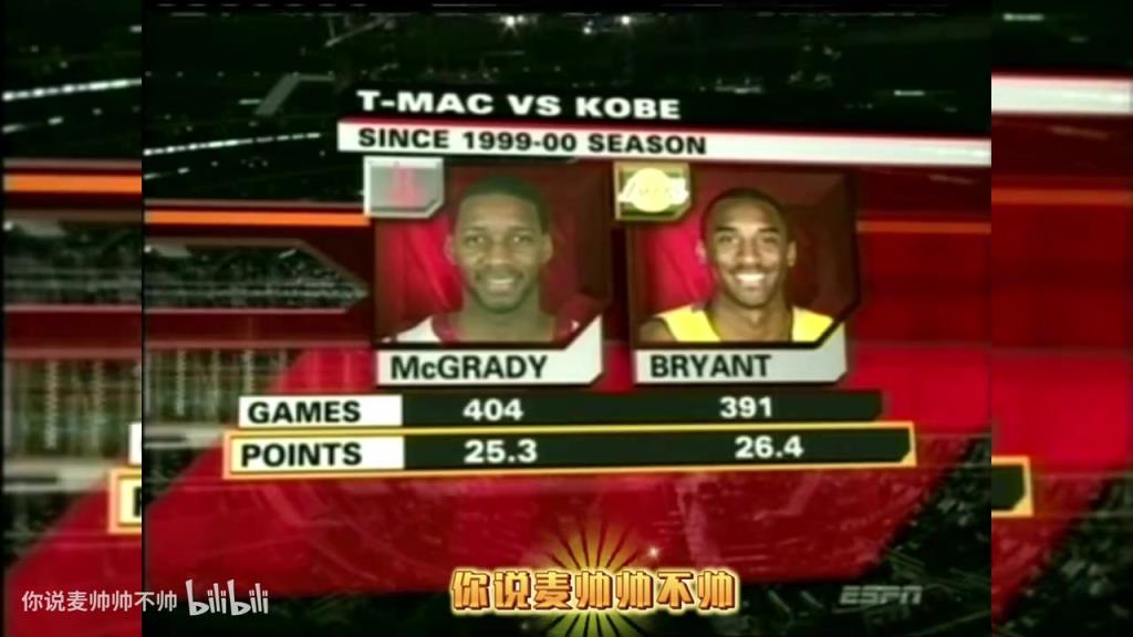 兩大王牌！07年火箭湖人賽前，轉(zhuǎn)播商放上了科比和麥迪的對(duì)比！